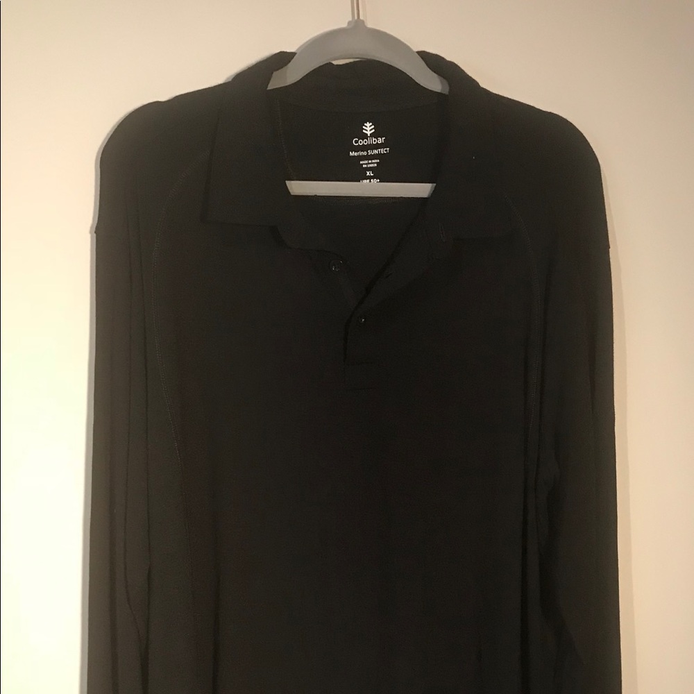 Coolibar Men’s Black Suntech Top XL
